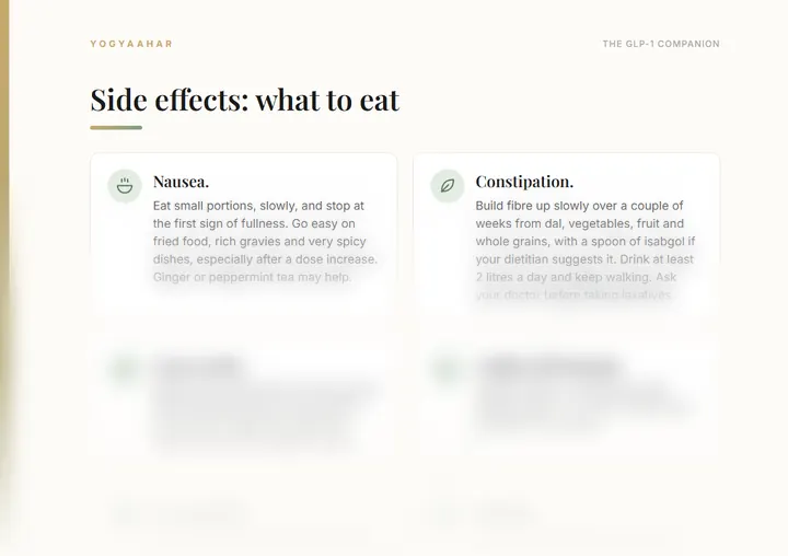 Side effects: what to eat, and when to call your doctor