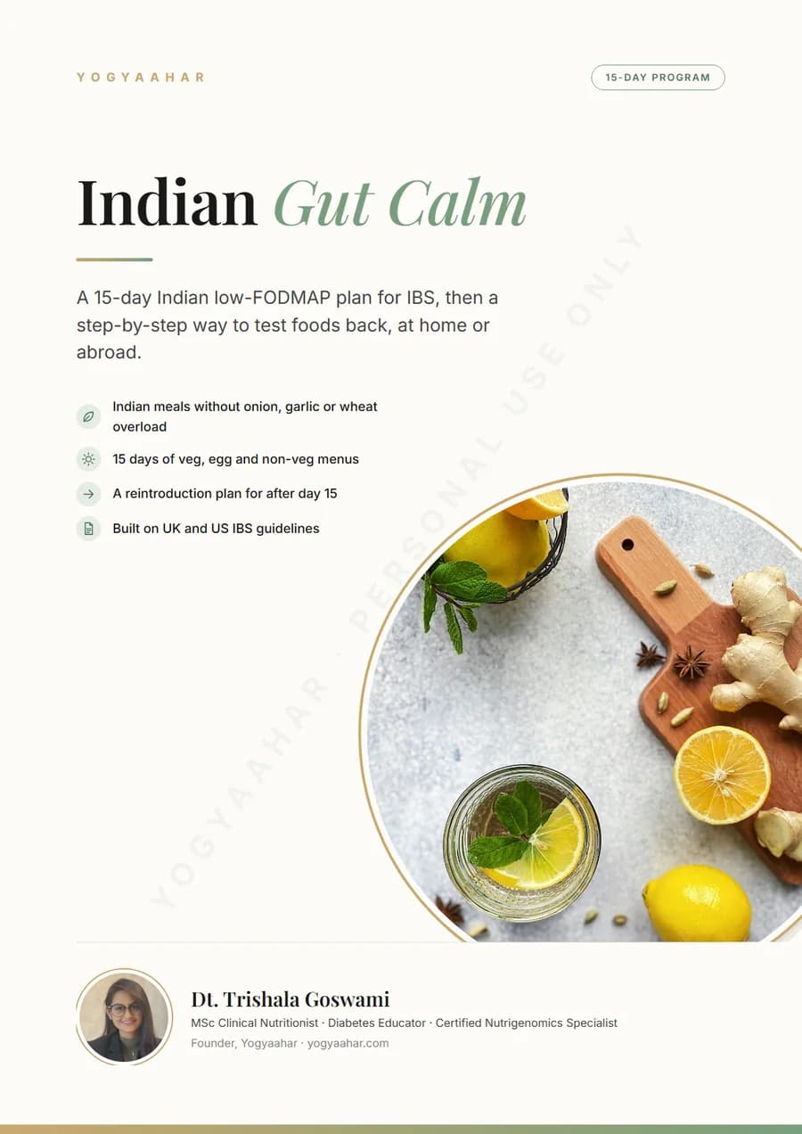 Indian Gut Calm, the PDF cover