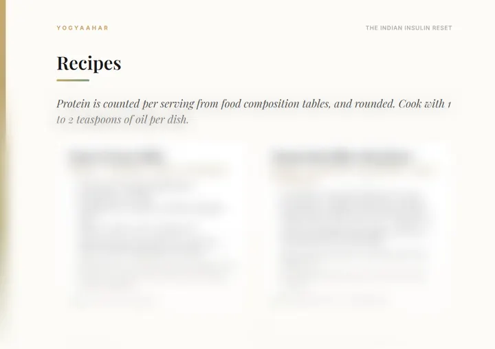 16 recipes, with the protein counted